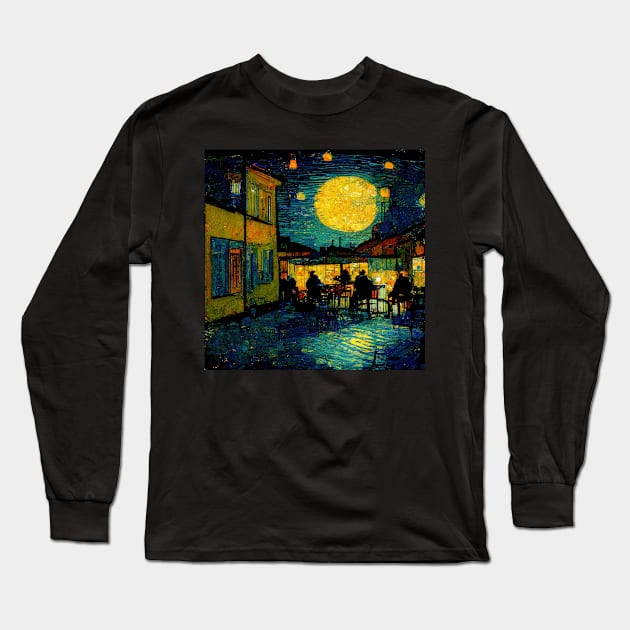 Illustrations inspired by Vincent van Gogh Long Sleeve T-Shirt by VISIONARTIST